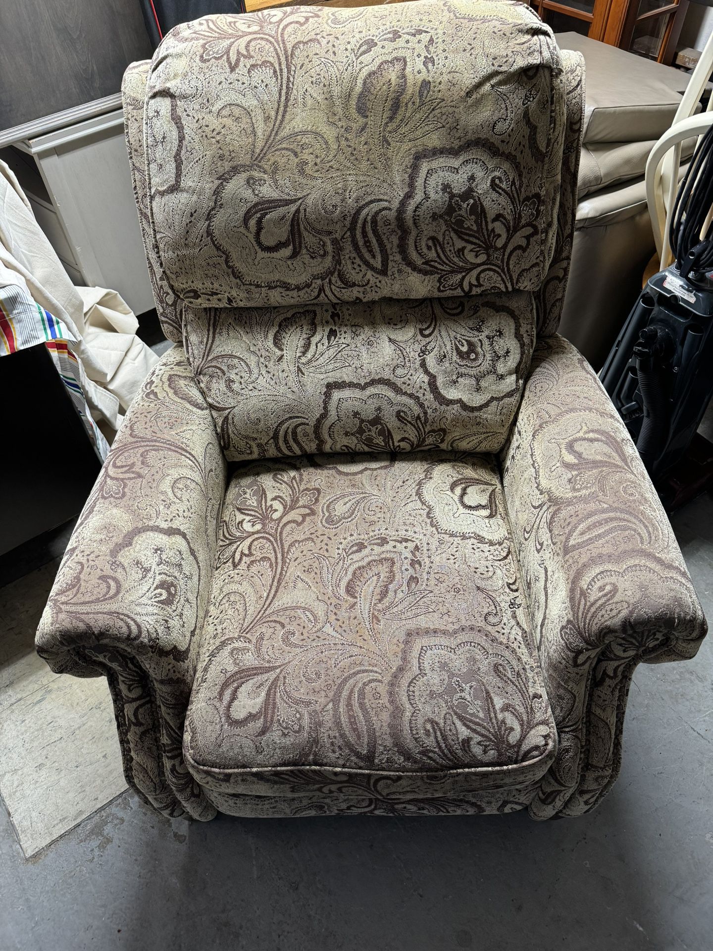 Paisley Fabric Reclining Chair