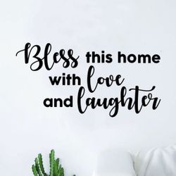 PRE MADE Wall Decal Home Decor Bless This Home