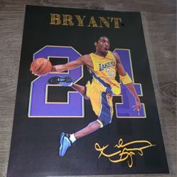 Kobe Bryant 3D Holographic Lenticular Baskstball Poster