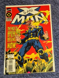 X-MAN # 1 SIGNED JEPH LOEB 1995 NM MARVEL COMICS AGE OF APOCALYPSE