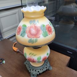 Vintage Hurricane Parlor Lamp