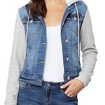 Junior Denim Jacket With Hoody