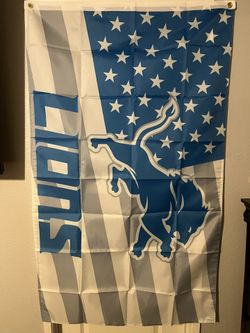 Brand New Detroit Lions Flag