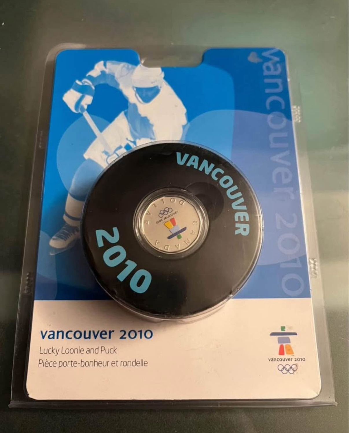 Vancouver 2010 Olympic Lucky Loonie And Puck