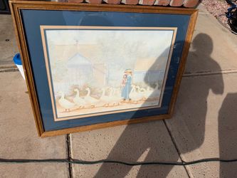 Framed Country Goose Print