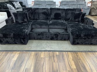 Double Chaise Sectional With Sleeper 