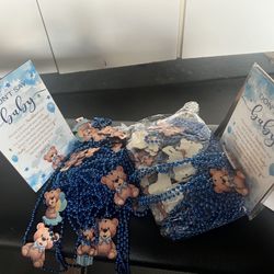 BABY SHOWER-DON’T SAY “BABY” GAME - BEADED TEDDY BEAR NECKLACES