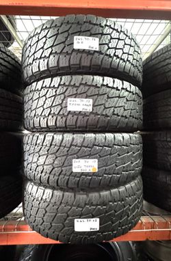 ✅ 4 Used Tires 265/70R17 NITTO TERRA GRAPPLER A/T G2 P265/70R17 TRUCK SUV JEEPS TYRES 265 70 17