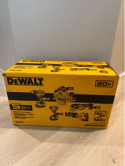 20V Lithium-Ion Cordless 5-Tool Combo Kit with (2) 5.0 Ah Battery Packs and Charger