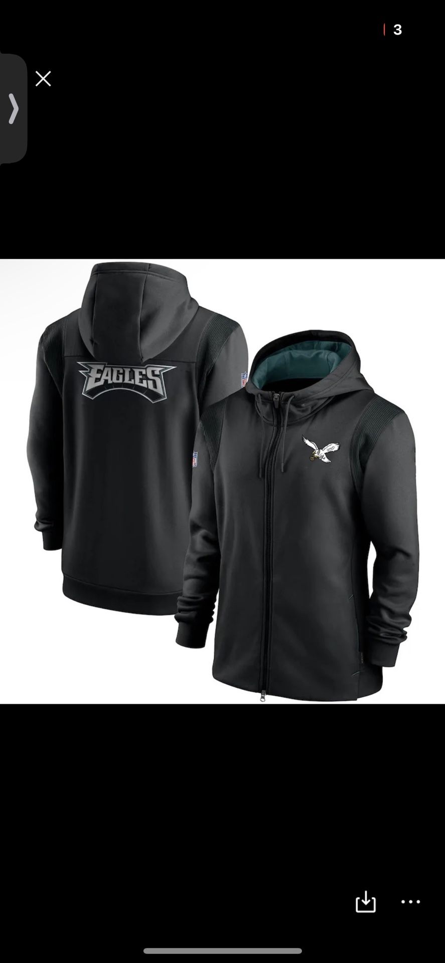 Philadelphia Eagles Zipper Hoodie Jacket