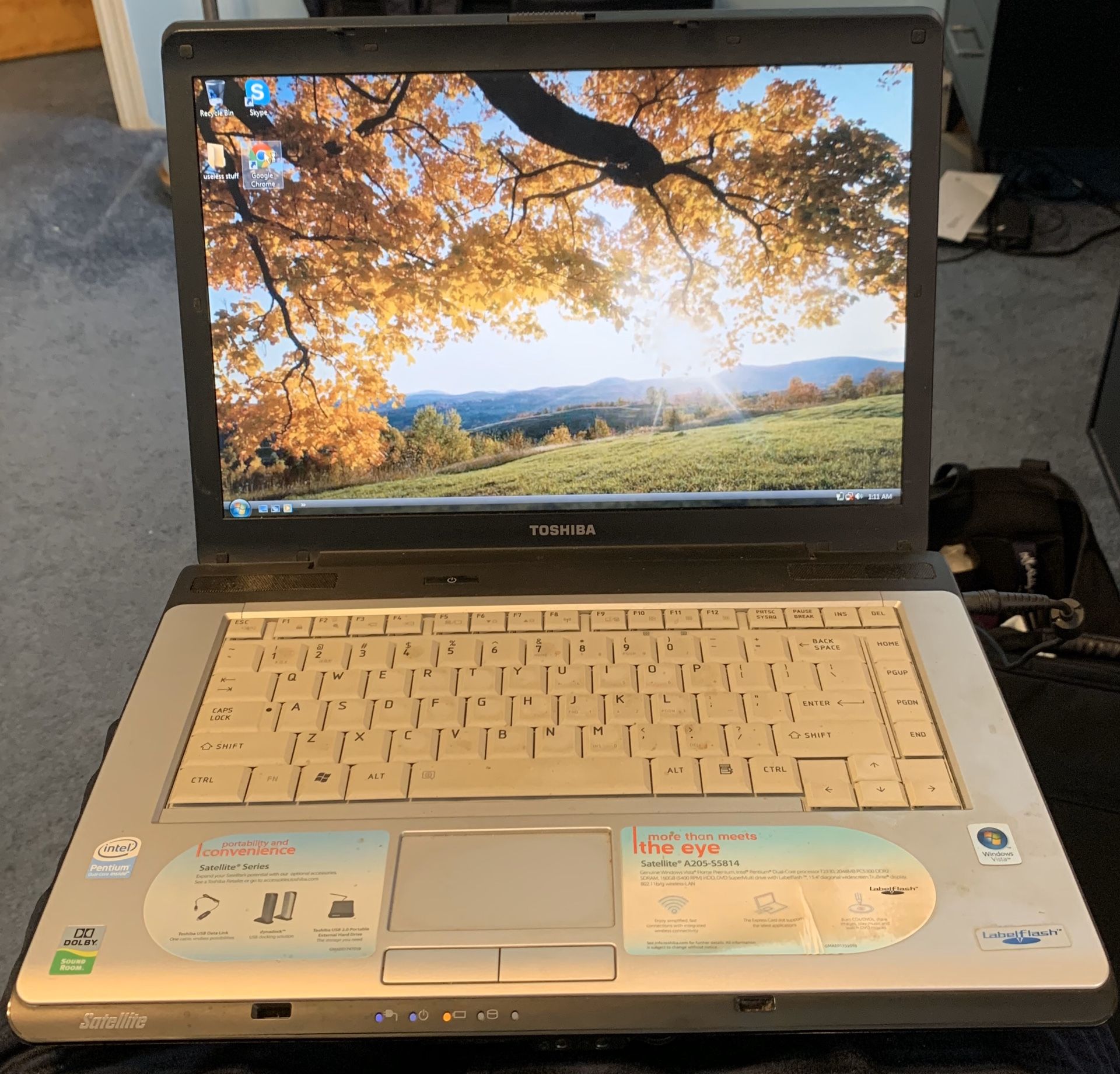 Old Toshiba laptop