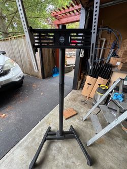 TV floor stand mount