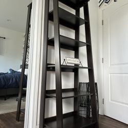 Dark Brown Ladder Shelf 