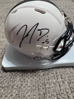 Jahan Dotson Penn State Nittany Lions Autograph Mini Helmet Beckett Coa