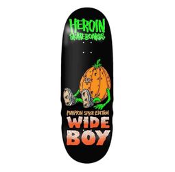 Heroin Skateboards Wideboy pumpkin spice