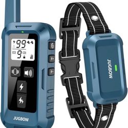 Brand New      Jugbow Dog Training Collar - 4200FT Training Collar with Remote for 5-120 lb Small Medium Large Dogs, Rechargeable Waterproof IPX8 E Co