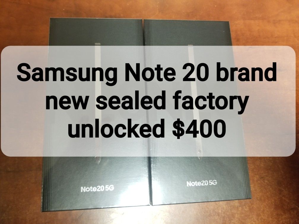 Samsung NOTE 20 FACTORY UNLOCKED 