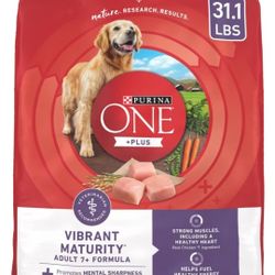 Almost Full Bag Of Purina One Vibrant Maturity.