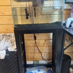 10 gallon fish tank with stand