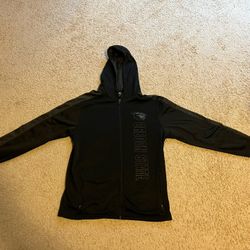 Men's Colosseum Black/Gray Oregon State OSU Beavers Blackout 3.0 Tonal Raglan Full-Zip Hoodie Size L