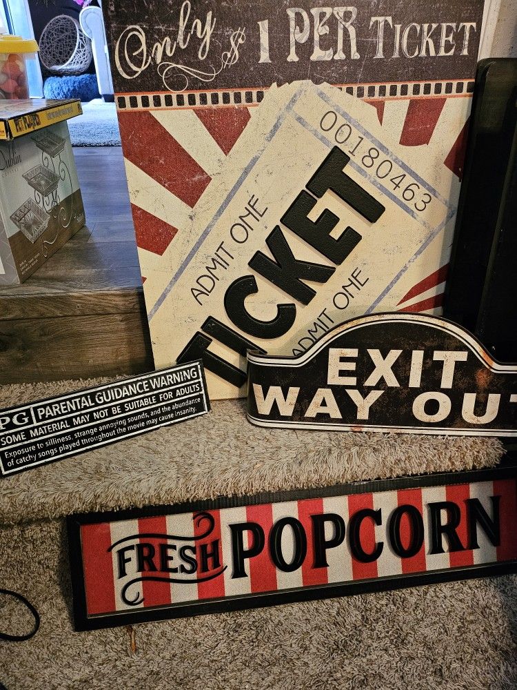 Man Cave/theater Room Decor
