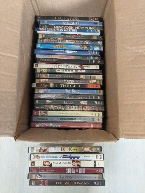 Box of 28 DVD Movies