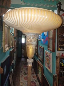 Elegant Antique 1920’s Onyx Floor Lamp