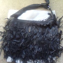 Hobo Leather hand two fringe Purses new