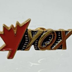 YQX Vintage Gander Airport Maple Leaf Lapel Pin/ Tie Tack