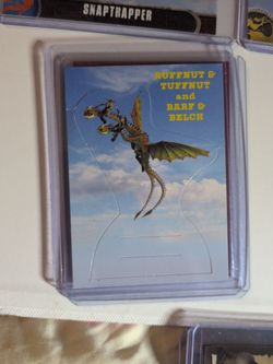 How to train your dragon 2 Topps 2014 Ruffnut & tuffnut and barf & belch pencil topper trading card
