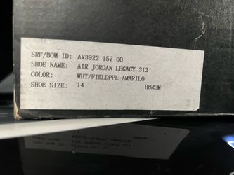Air Jordan Legacy 312 Basketball Shoes Size 14