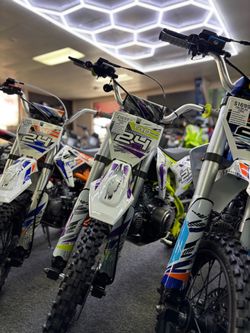 Green & Purple Tao DB24 110cc β Semi Auto Dirt Bike