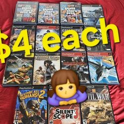 Sony PlayStation 2 Ps2 Games $4 Each 🙇‍♀️