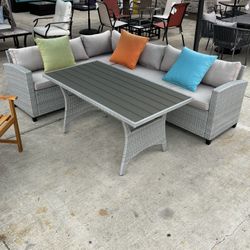 Patio Furniture Dining Table Set