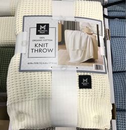 Organic Knit Throw