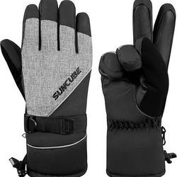 NEW SZ Small Ski Gloves Men Women Snow Gloves Waterproof Breathable Winter Gloves Snowboard Snowboarding Skiing Insulated Warm
