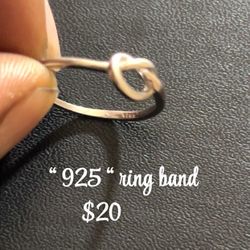 "925" Heart Shape Ring