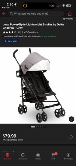 Jeep power glide stroller