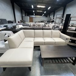 Genuine Leather Sectional 
