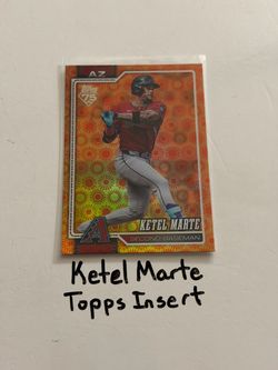 Ketel Marte Arizona Diamondbacks 2nd Baseman Topps Short Print Insert Card.