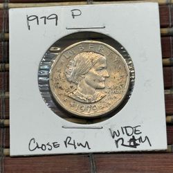 Close Date Wide Rim 1979 P Susan B Anthony Dollar