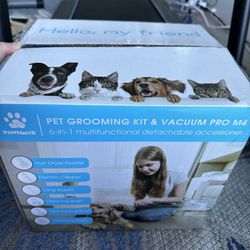 Dog Grooming Kit & Vacuum & Blow, Suction Pet Hair Remover Pet Grooming Tools