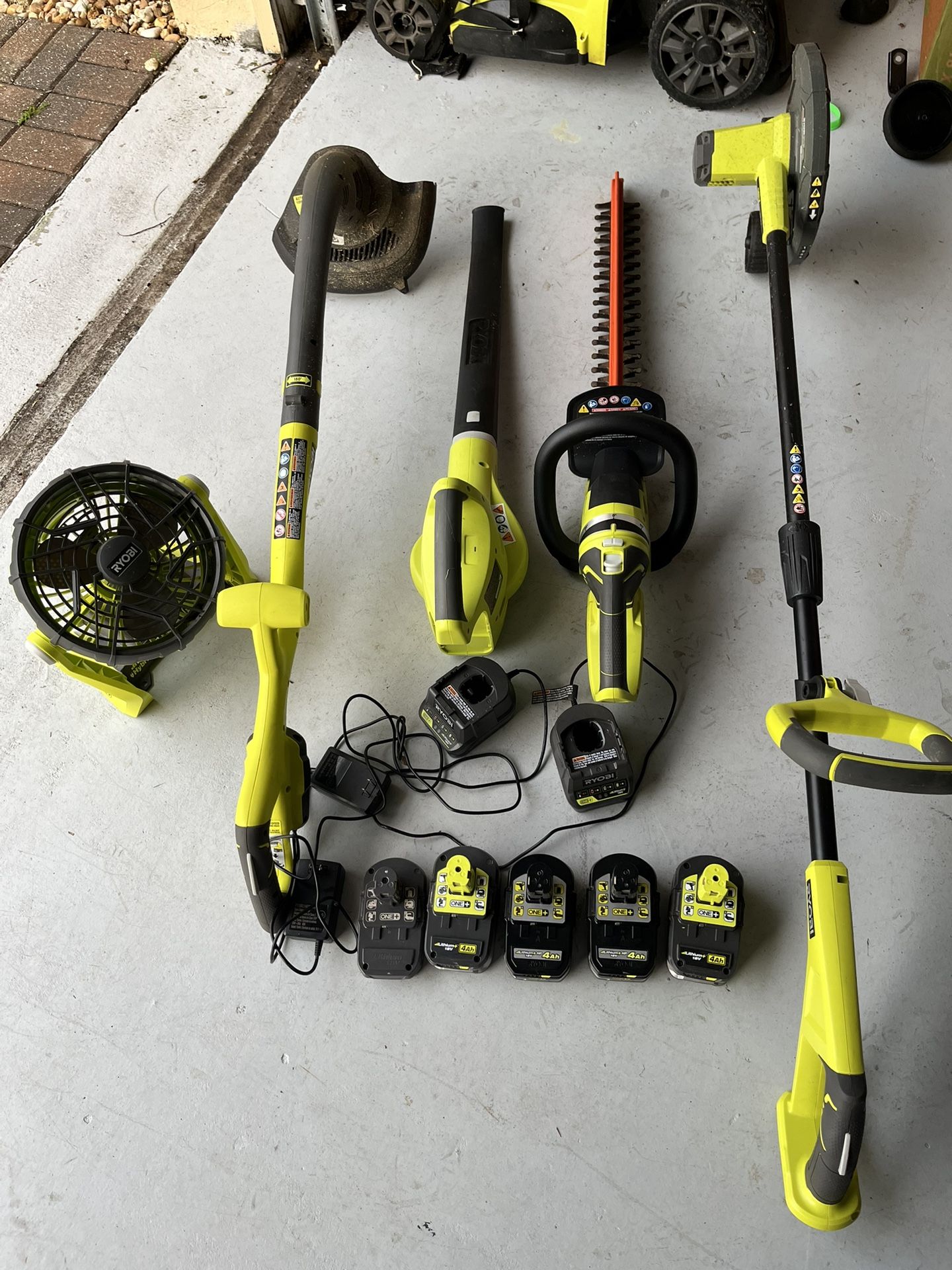 ryobi tools & batteries