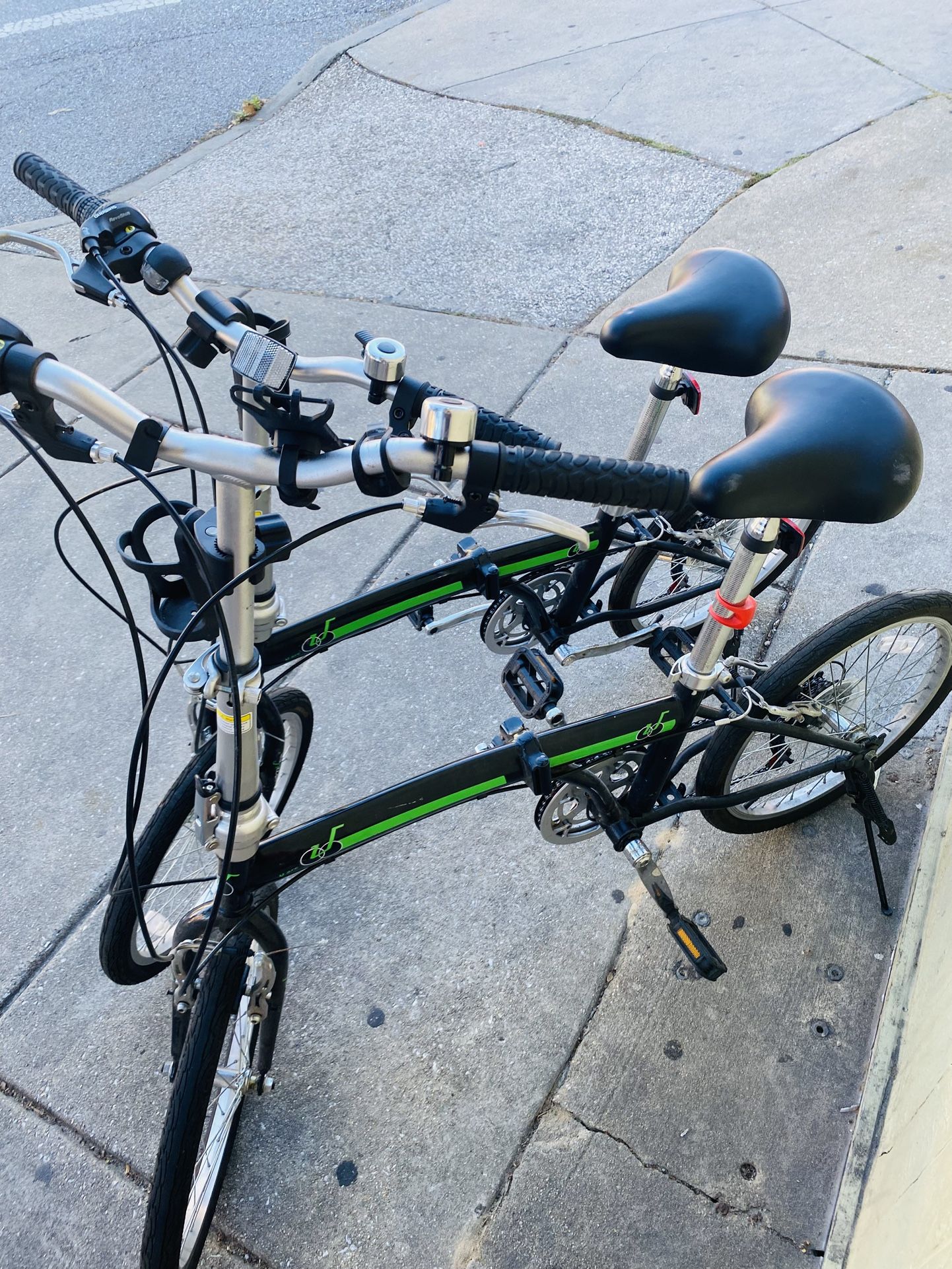 A Set Of 2 Folding Bikes
