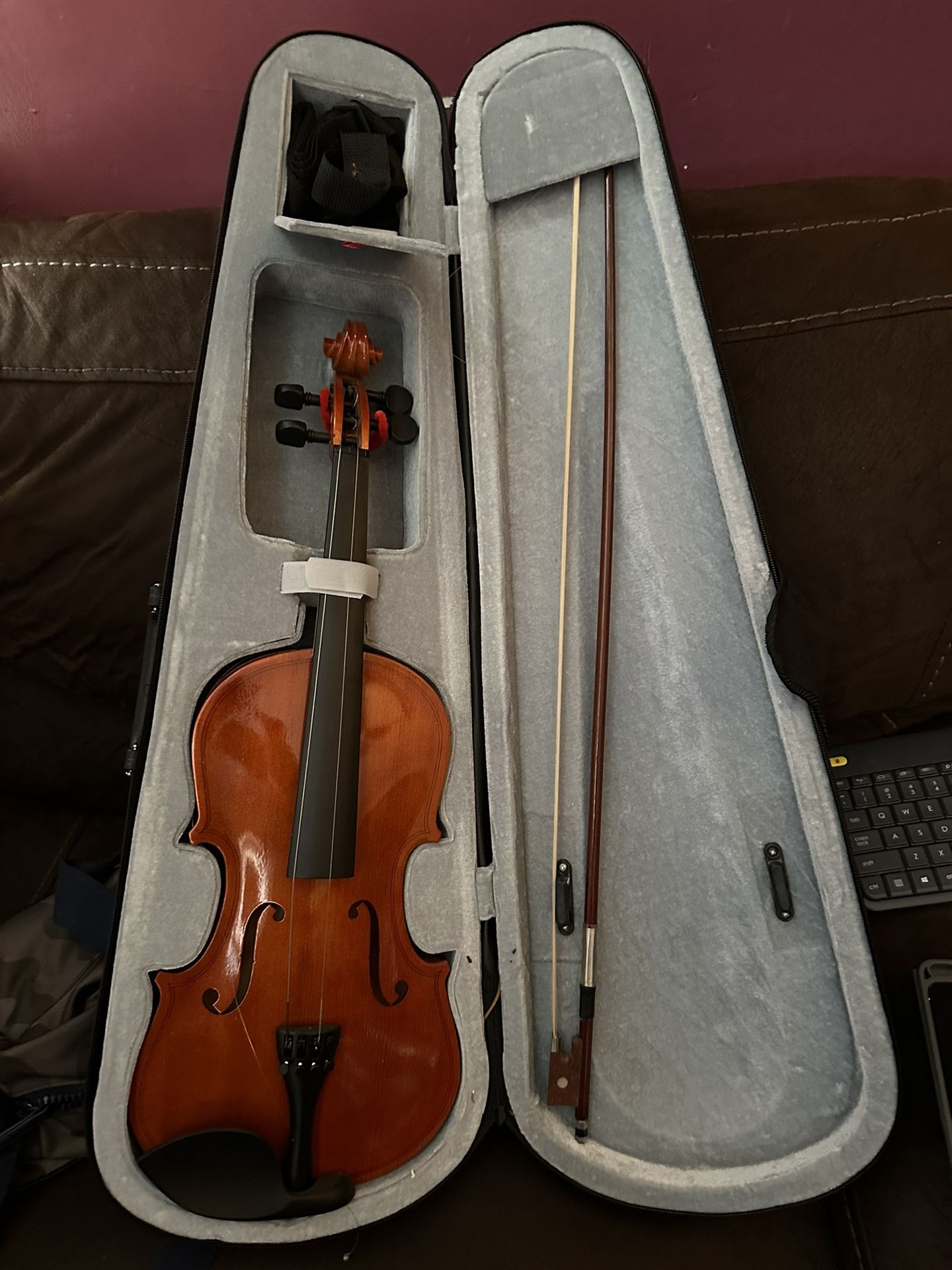 Violin With Case And Bow