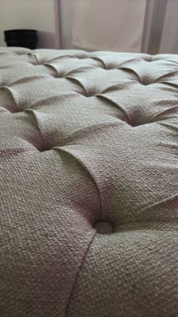 Beige ottoman