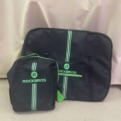 ROCKBROS Folding Bike Travel Bag and Backpack, Like New  
