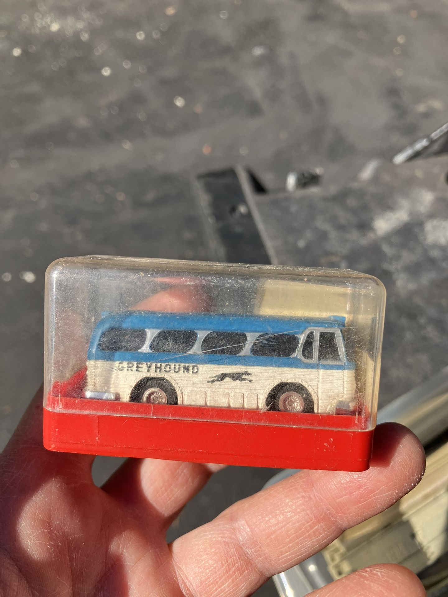 Faller Aurora Postage Stamp Grey Hound Bus Slot Car & Track