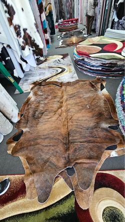 Natural Brindle Cowhide Rug