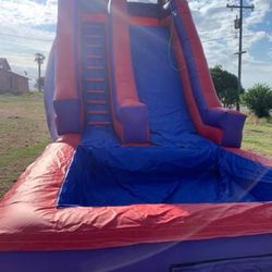21ft Tall Waterslide With Pool Attached Read Post